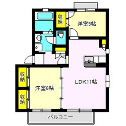 エストドミール　Ａ棟の物件間取画像